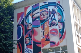 Un murale al Bonvesin de la Riva