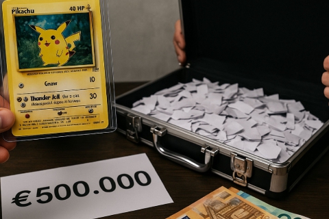Pikachu da mezzo milione “pagato” con carta straccia