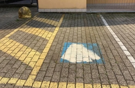 Raid a Malnate, via il parcheggio disabili