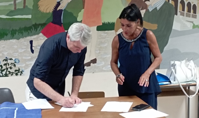 La firma del patto