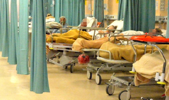 Ancora proteste da parte dei famigliari dei pazienti del Pronto soccorso dell’ospedale di Circolo di Varese (foto Archivio)
