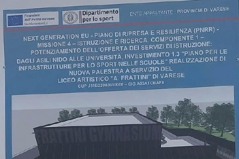 Una nuova palestra per l'Artistico di Varese