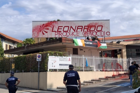Blitz alla Leonardo, denuncia e foglio di via per gli attivisti