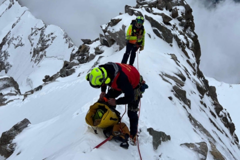Alpinisti bloccati sul Monte Rosa: entrambi in salvo