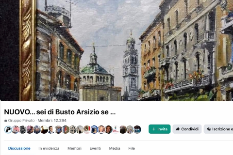 Busto Arsizio, elemosina online: web diviso