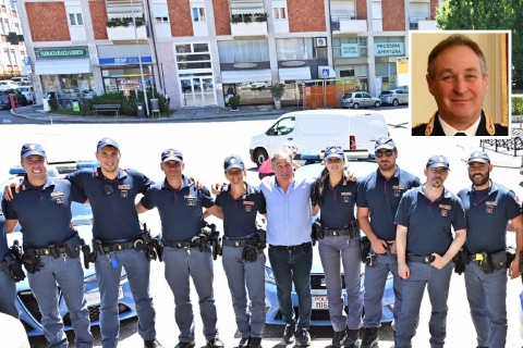In congedo Mirco Barban, poliziotto col sorriso