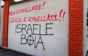 Gallarate, scritte contro Israele