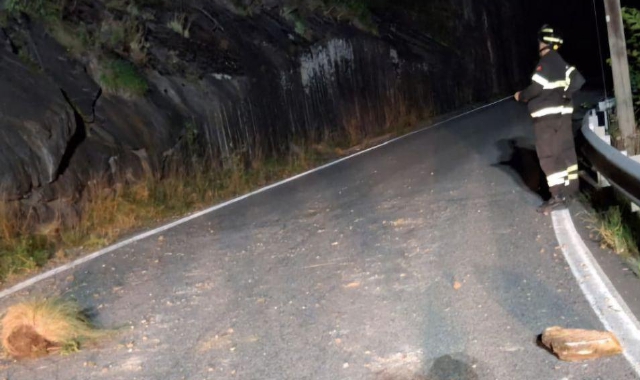 Frana sulla Statale, tragedia sfiorata