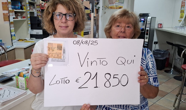 Lotto fortunato alla tabaccheria di Prospiano
