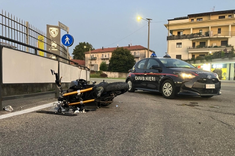 Incidente a Olgiate, grave motociclista