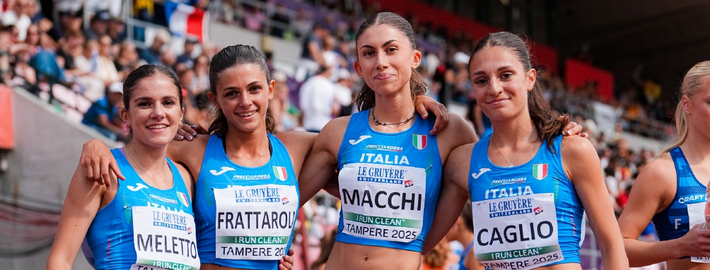 Staffetta di bronzo, grazie a Giulia Macchi
