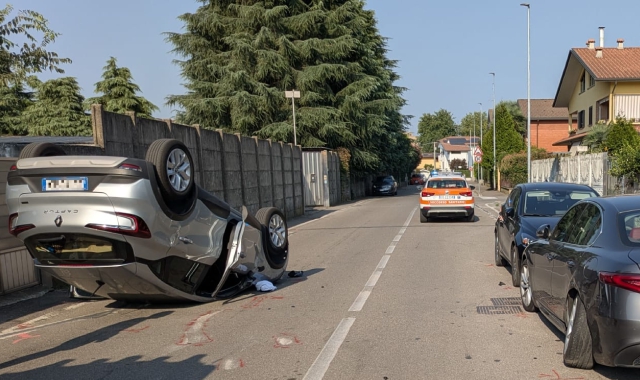 L’incidente a Caronno Pertusella