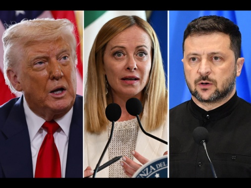 Zelensky e Meloni arrivati a Washington, oggi da Trump