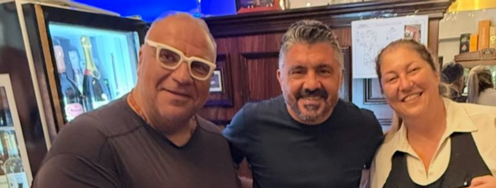 La serata di Gattuso nella “sua” Gallarate