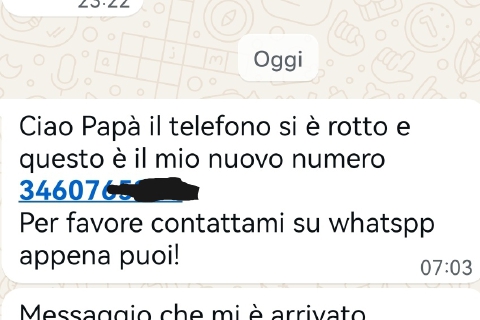 Varese: «Papà, si è rotto il telefono... »