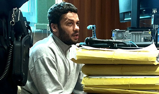 Igor Benedito durante un’udienza in tribunale a Busto Arsizio