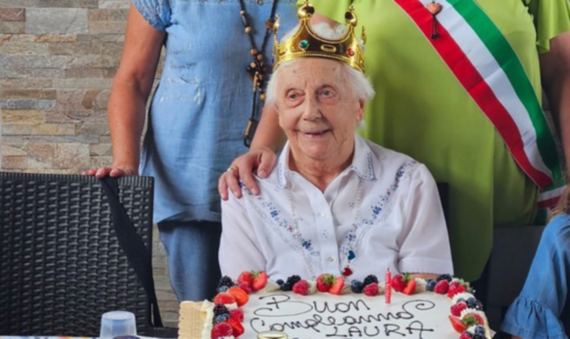 Le 102 candeline di nonna Laura: festa a Castellanza