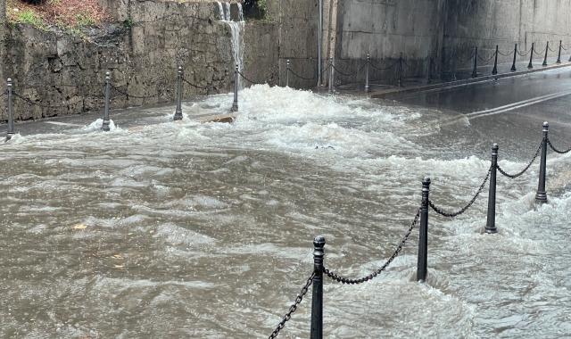 Allagamenti in varie città del Varesotto (foto Blitz)