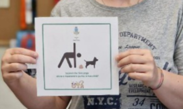 Uno dei cartelli installati dal Comune
