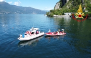 Disperso nel lago, con i Rov a 120 metri di profondità
