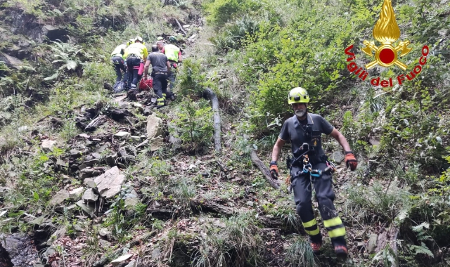 L’intervento dei soccorritori