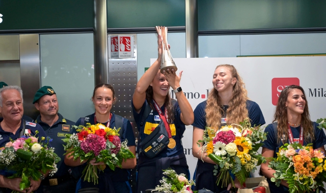Azzurre iridate, festa a Malpensa