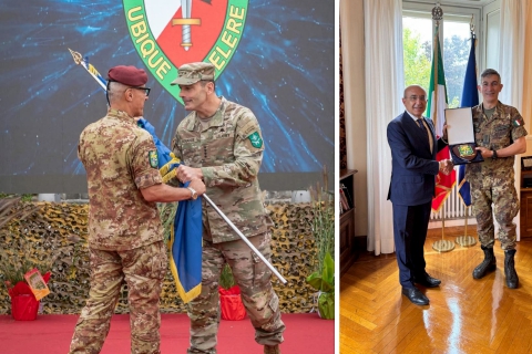 Carai al comando della caserma Nato di Solbiate Olona, D’Addario saluta