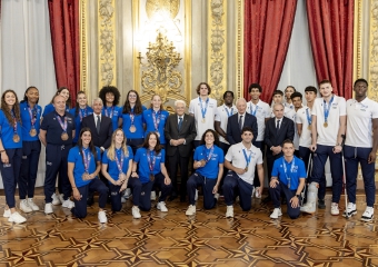 Mattarella applaude Assui e gli azzurrini