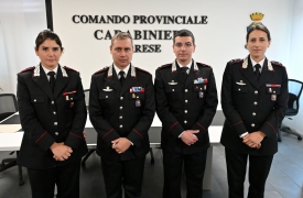 Tre giovani ufficiali per i carabinieri di Varese