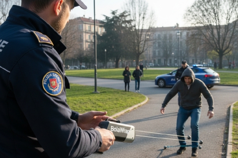 Bolawrap e droni alle Polizie locali