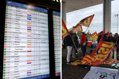 Malpensa, sciopero e voli annullati