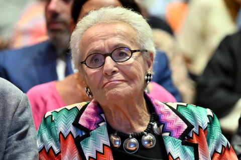 Rosita Missoni al Famedio di Milano