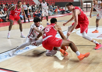 Ojm a secco, 74-80 contro Reggio Emilia