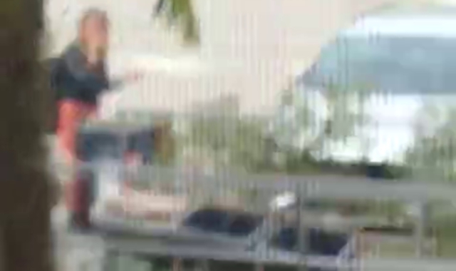 Un frame del video ripreso dal ristorante