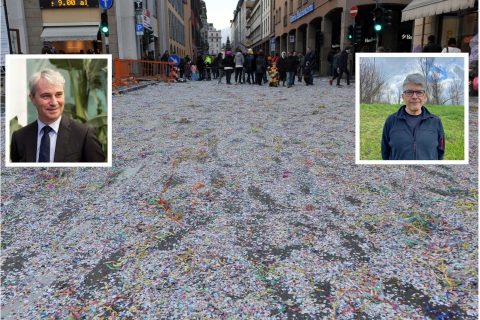 Varese dice stop ai coriandoli di plastica