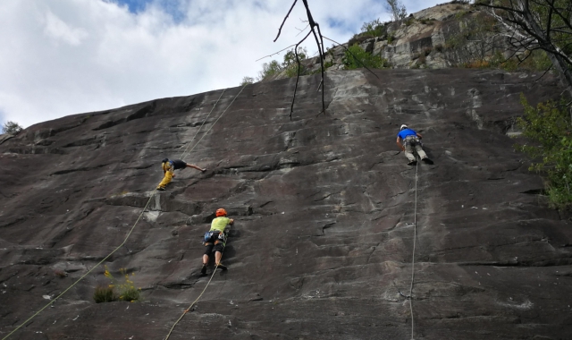 La palestra di roccia di Ponte Brolla