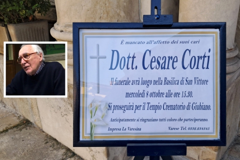 L’addio in Basilica a Cesare Corti