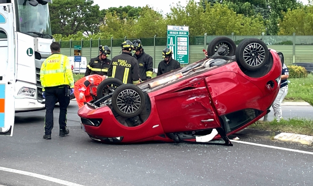 Un incidente avvenuto in via Parma