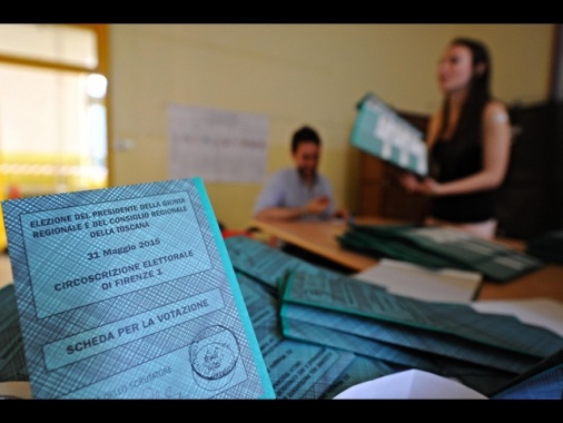 Il 47,73% al voto in Toscana, il 14,47% in meno del 2020
