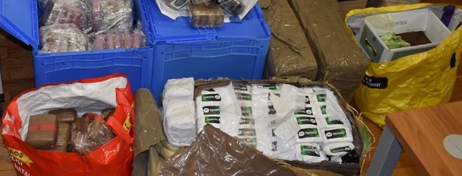 Trecento chilogrammi di hashish in una casa di Ferno