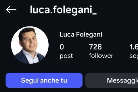 Folegani e il mistero del falso profilo, chiuso dopo le segnalazioni