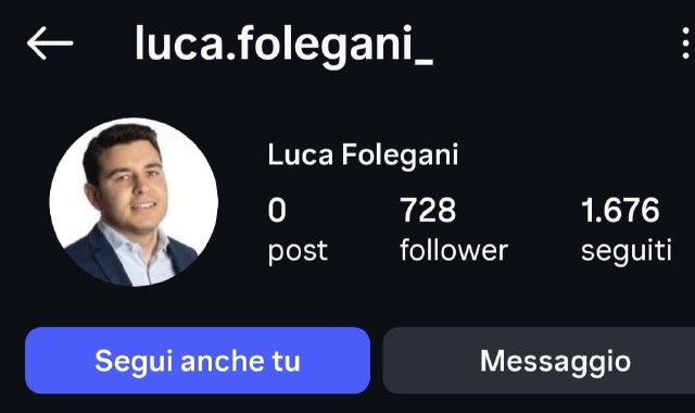 Folegani e il mistero del falso profilo, chiuso dopo le segnalazioni