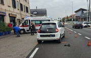 Uboldo, scontro auto-moto: ferito 31enne