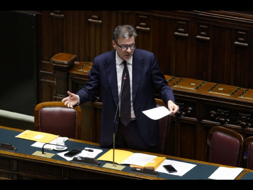 Giorgetti, banche in condizioni migliori, ma il credito è debole