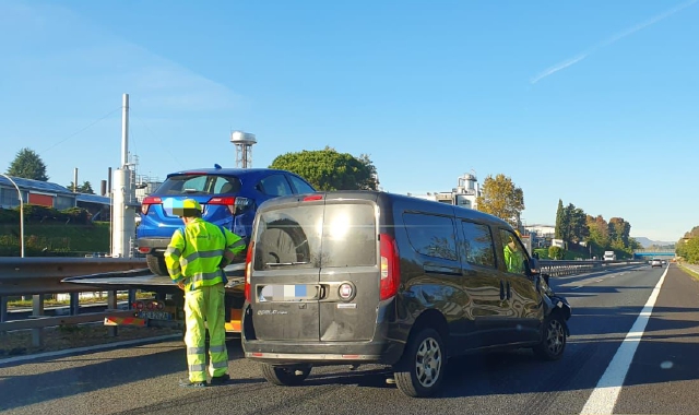 Incidente in Autolaghi, tutti in coda