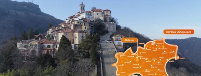 La Fiamma Olimpica al Sacro Monte e ai Giardini Estensi