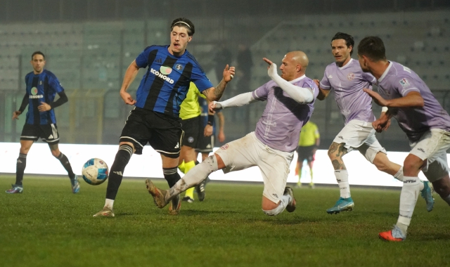 Noia, capitano del Legnano, è stato protagonista assoluto della partita di settimana scorsa firmando l’1-1 a tempo scaduto (foto Samuele Lucchi)