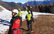 Prove di soccorso sulla seggiovia di Domobianca
