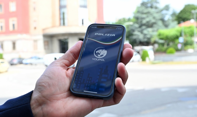 La schermata dell’app Youpol
