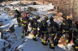 Disperso in montagna. Ma è un’esercitazione